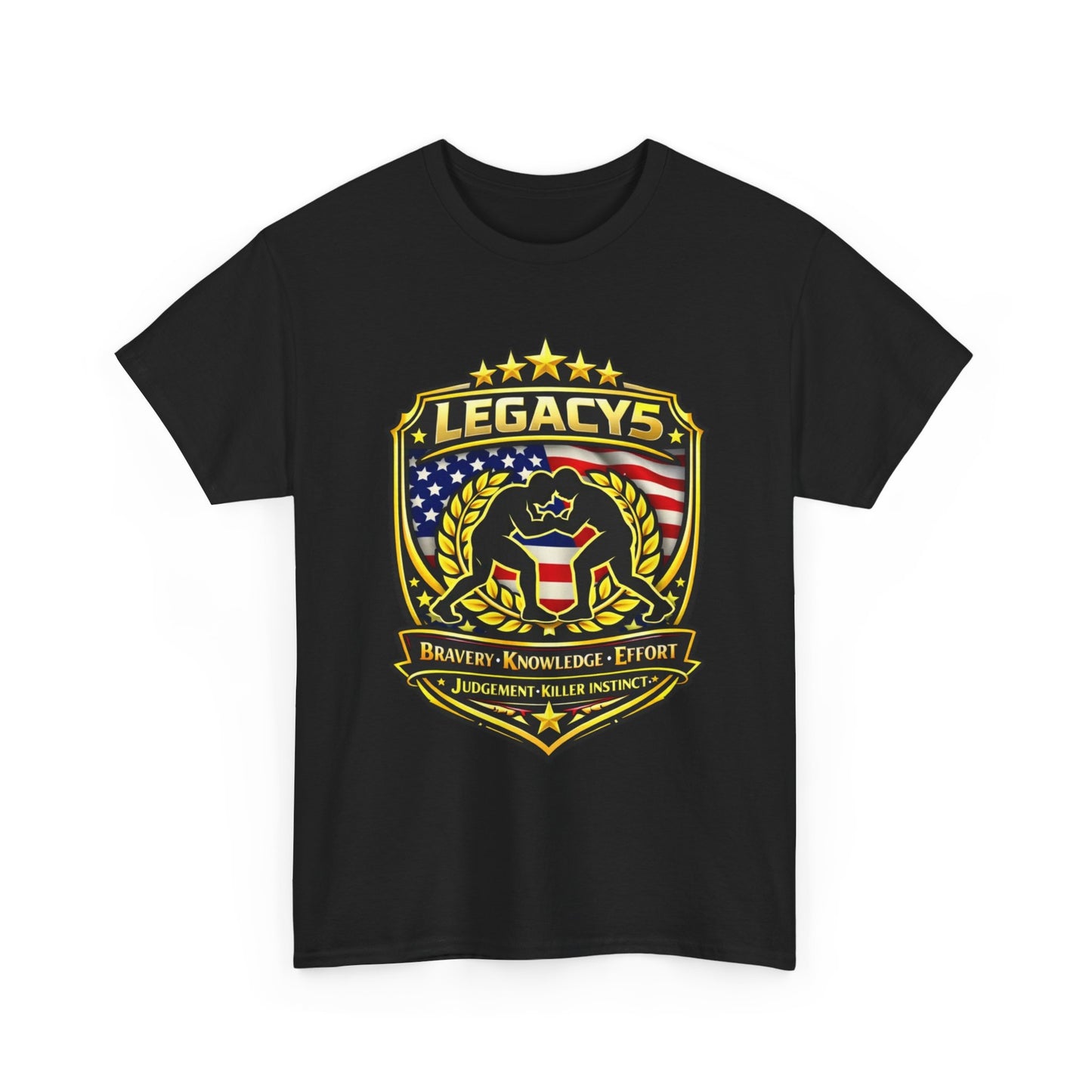 Wrestling - Male Silhouette -Legacy Shield