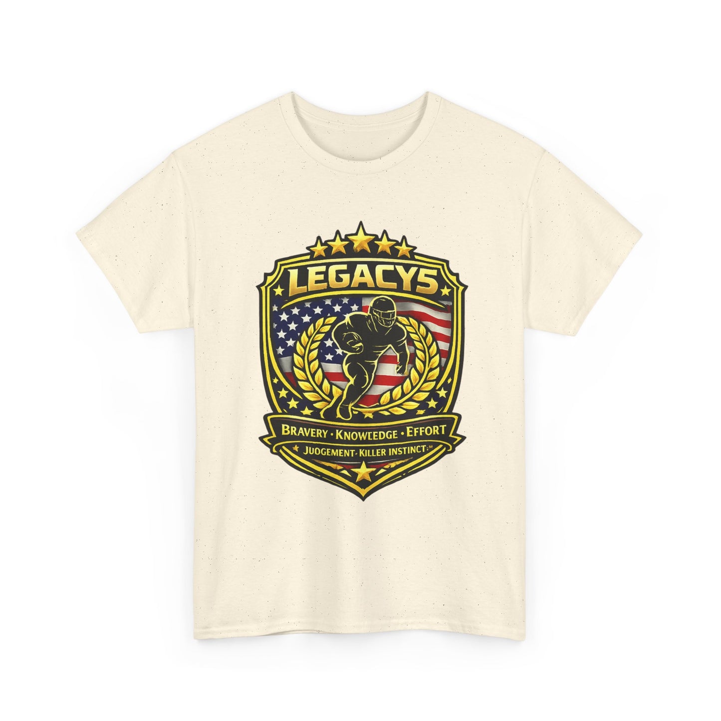 Football - Male Silhouette-Legacy Shield T-Shirt