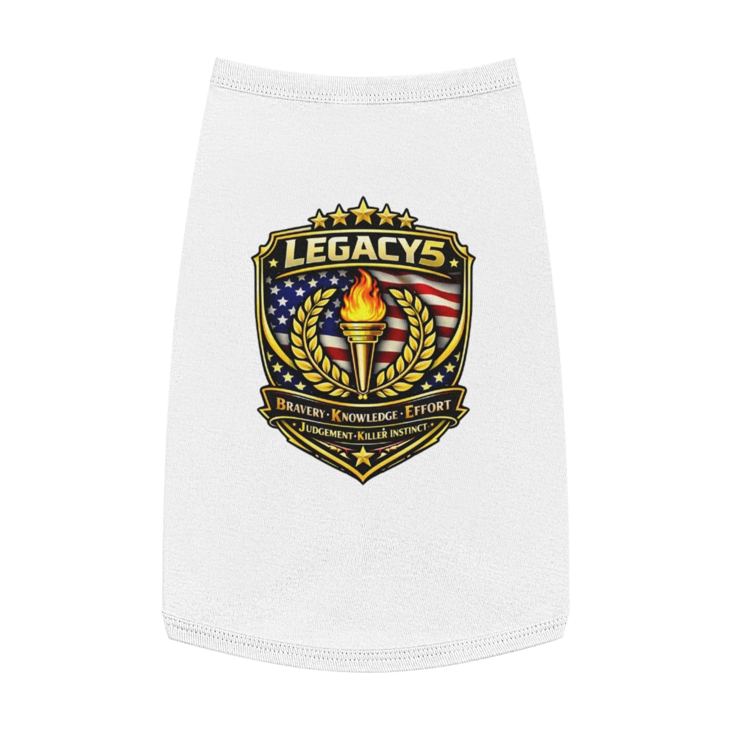 Legacy 5 Brand Crest Pet Tank Top
