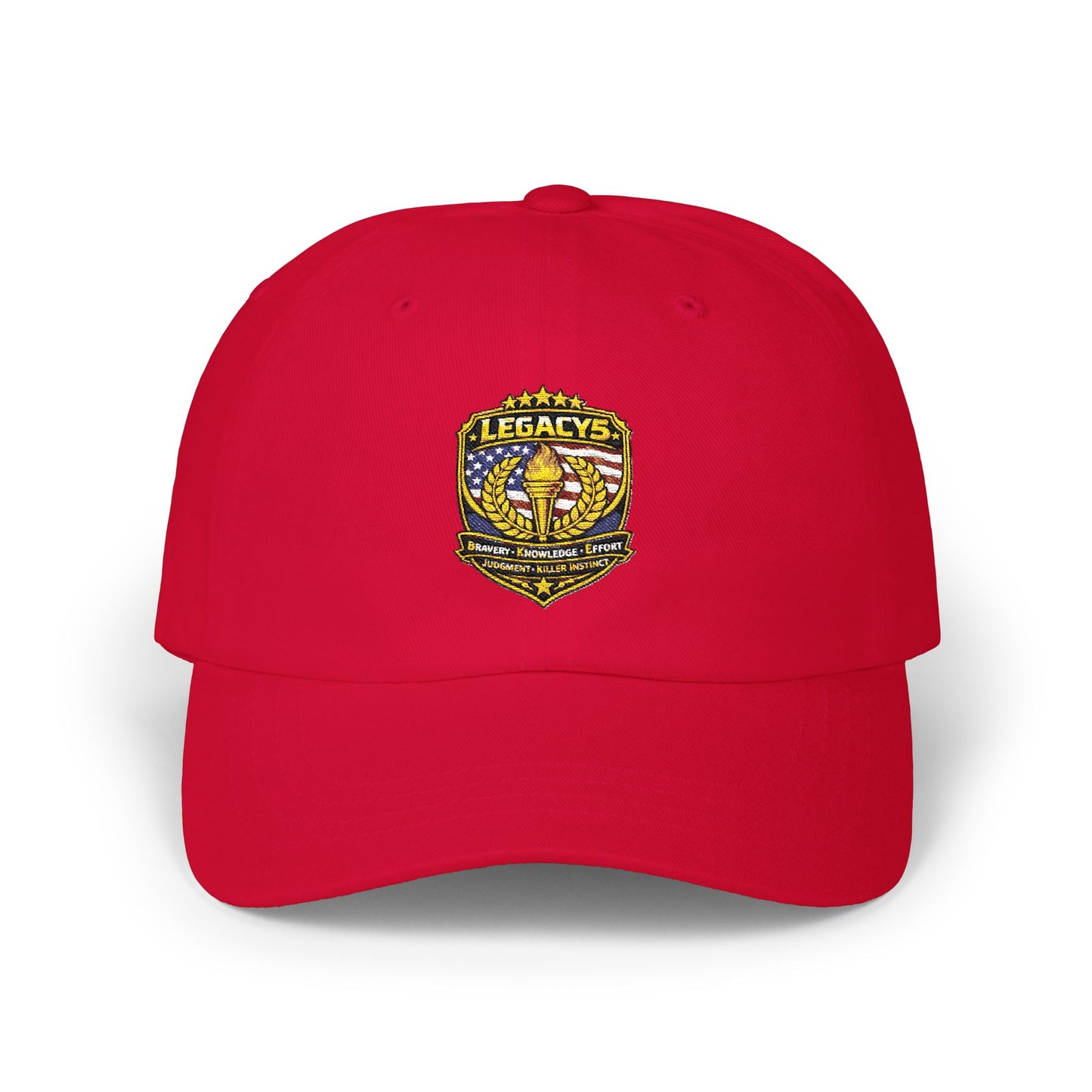 Legacy Crest Dad Cap â€“ Embroidered Shield Logo Baseball Hat
