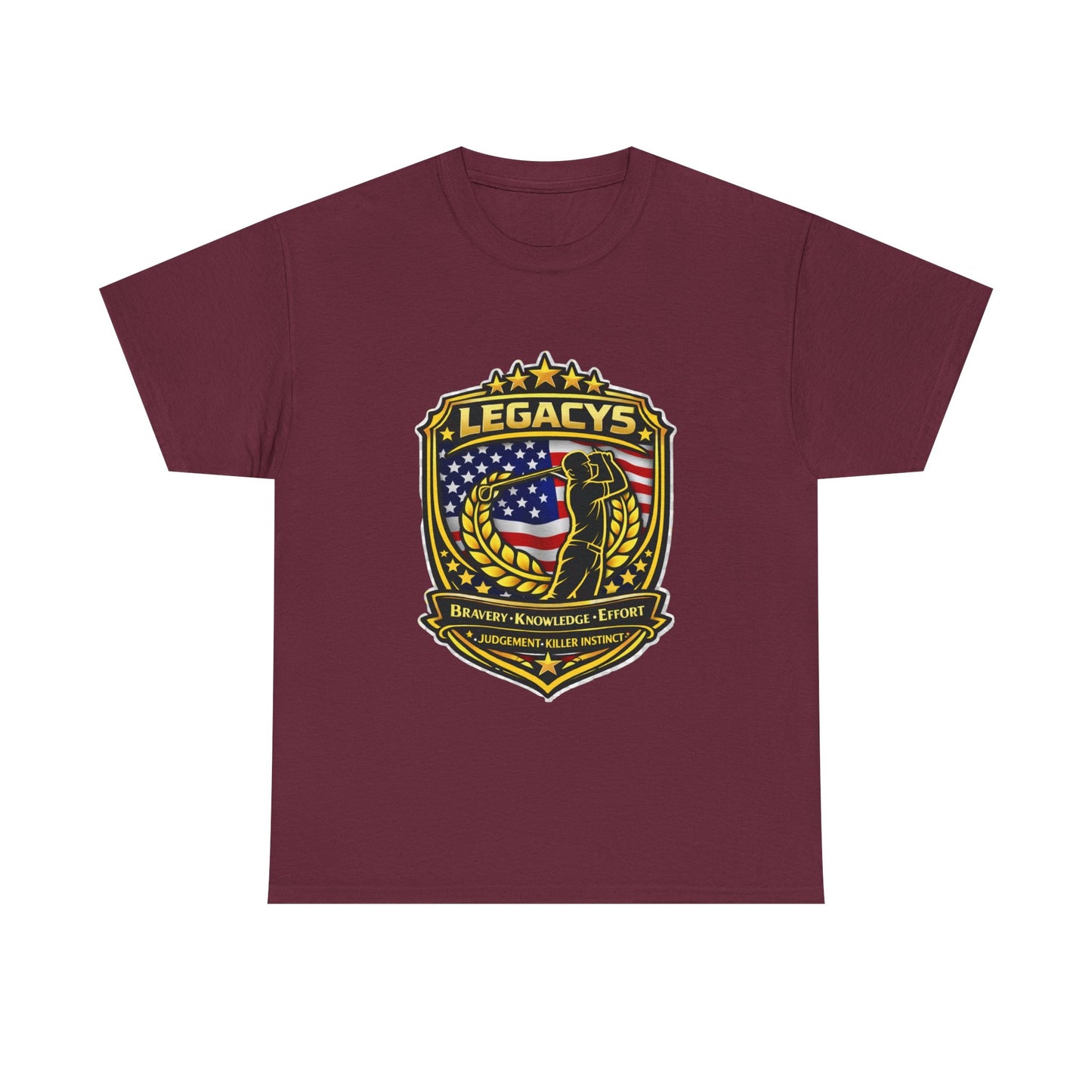Golf - Male Silhouette Legacy Shield T-Shirt