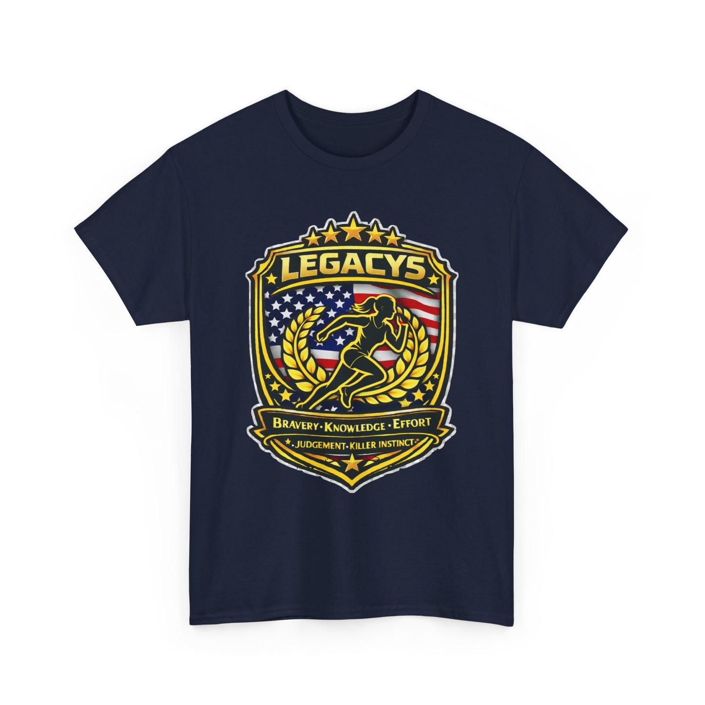 Cross Country/ Track - Female Silhouette Legacy Shield T-Shirt