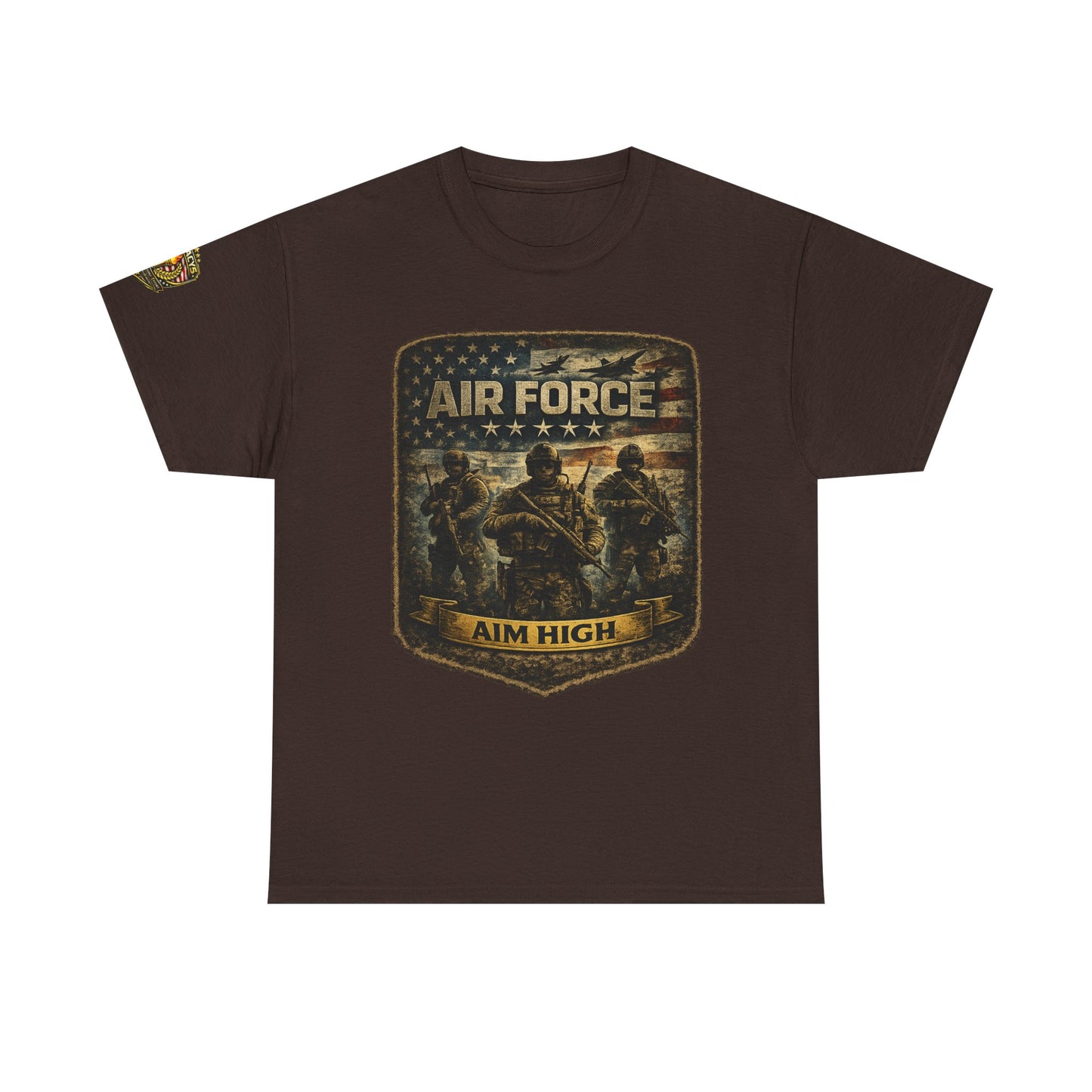 Air Force 'Aim High' Military Tee w/ Legacy 5 Brand Crest