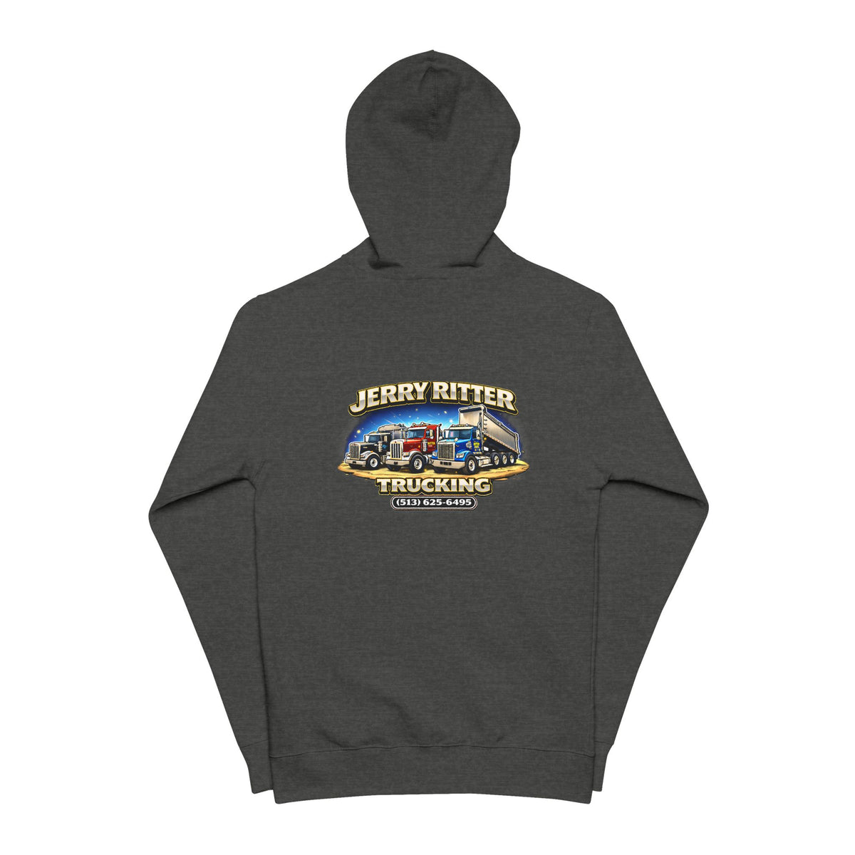 Unisex Fleece Zip Up Hoodie