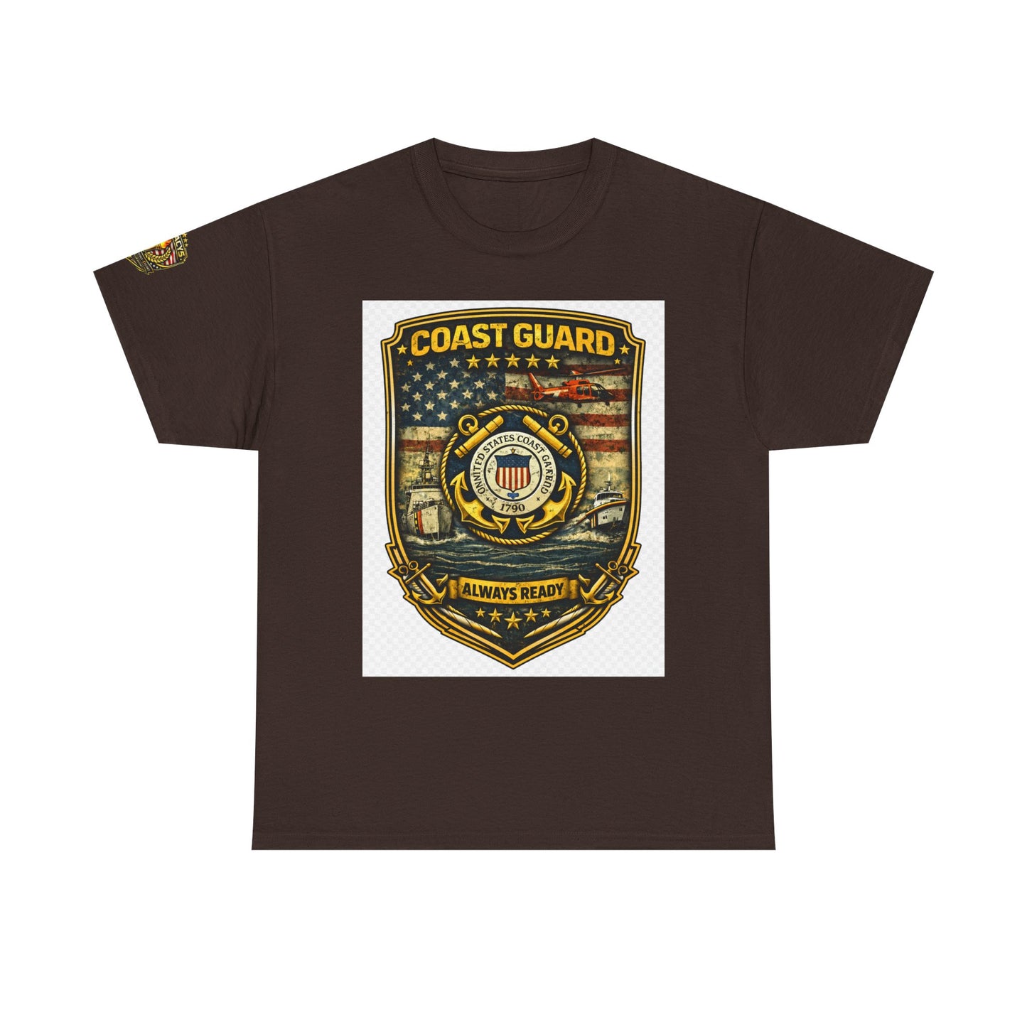 Coast Guard Shield â€” "Always Ready" Patriotic Military Tee w/ Legacy 5 Brand Crest