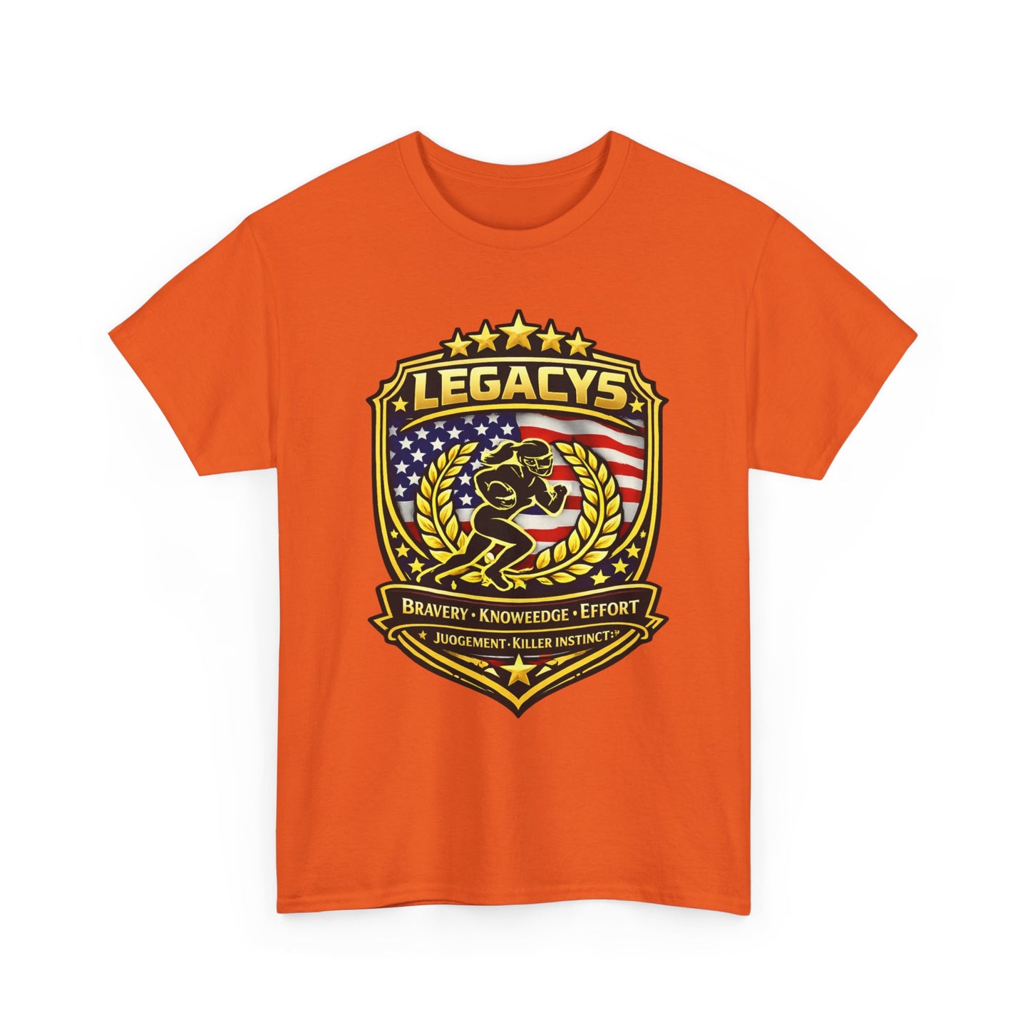 Football- Female Silhouette Legacy Shield T-Shirt