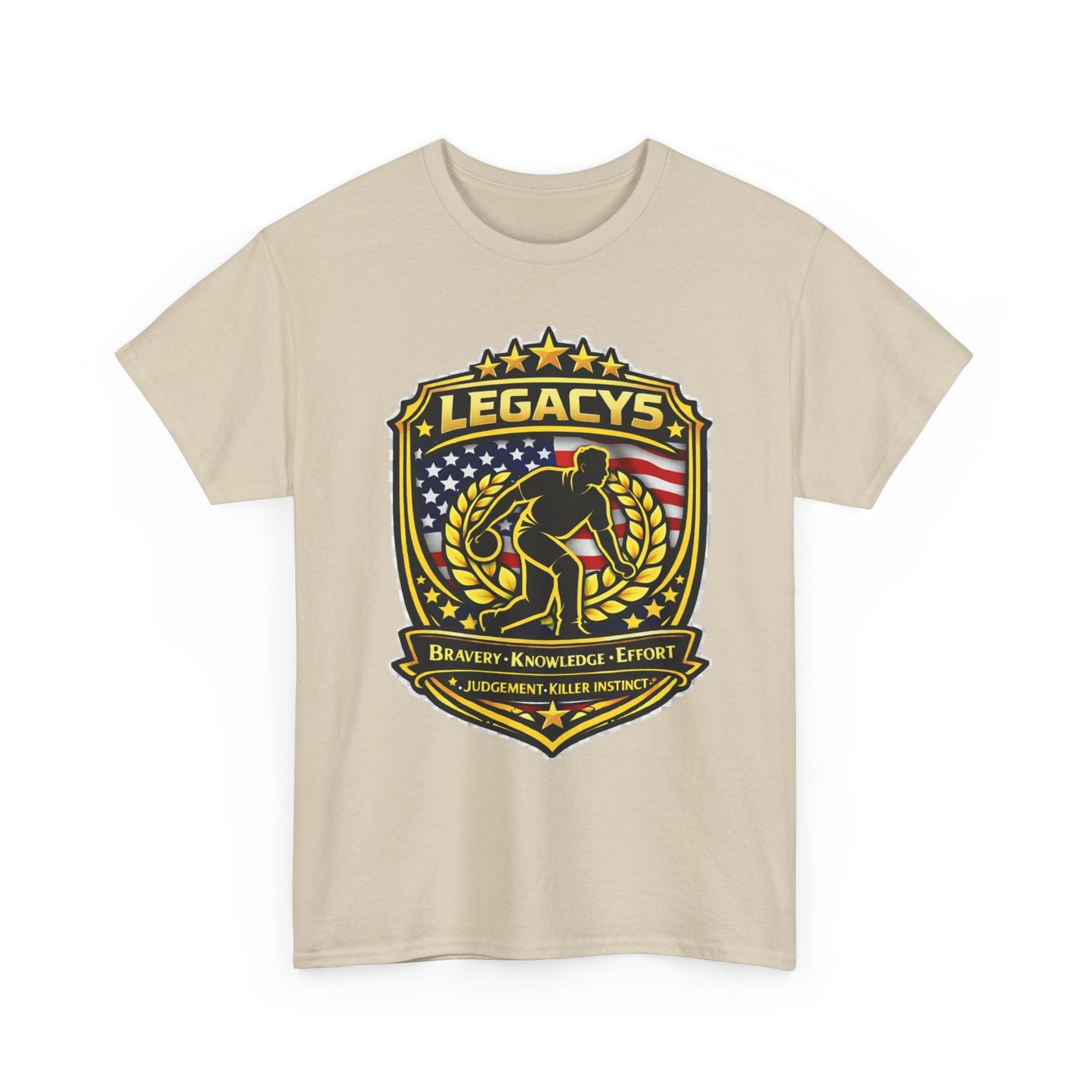 Bowling - Male Silhouette Legacy Shield T-Shirt