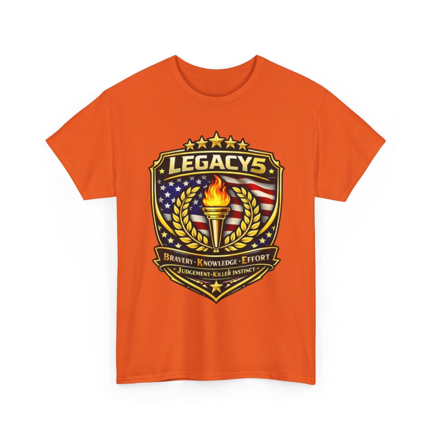 Legacy 5 Brand Crest T-Shirt - Built on Values. Worn with Purpose