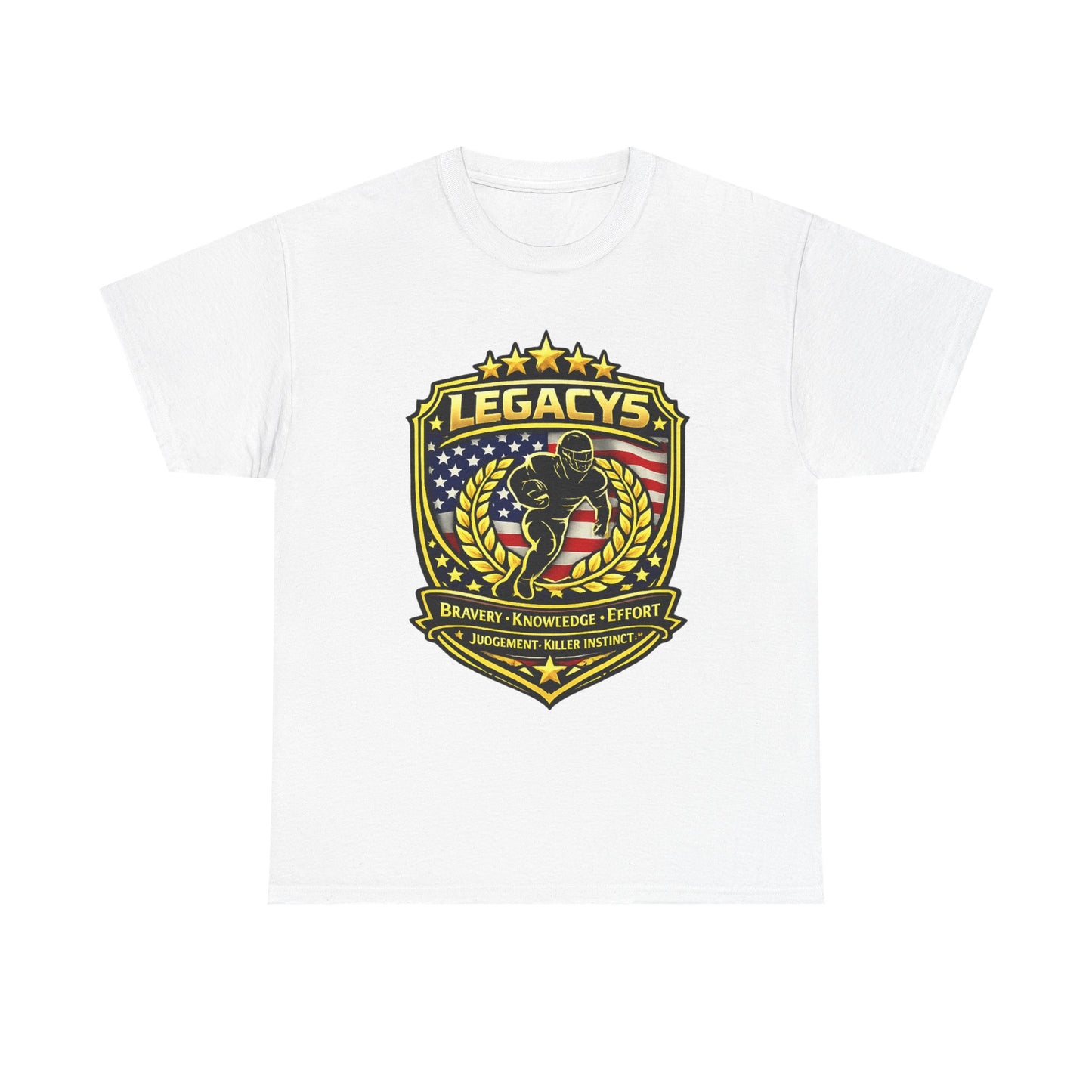 Football - Male Silhouette-Legacy Shield T-Shirt