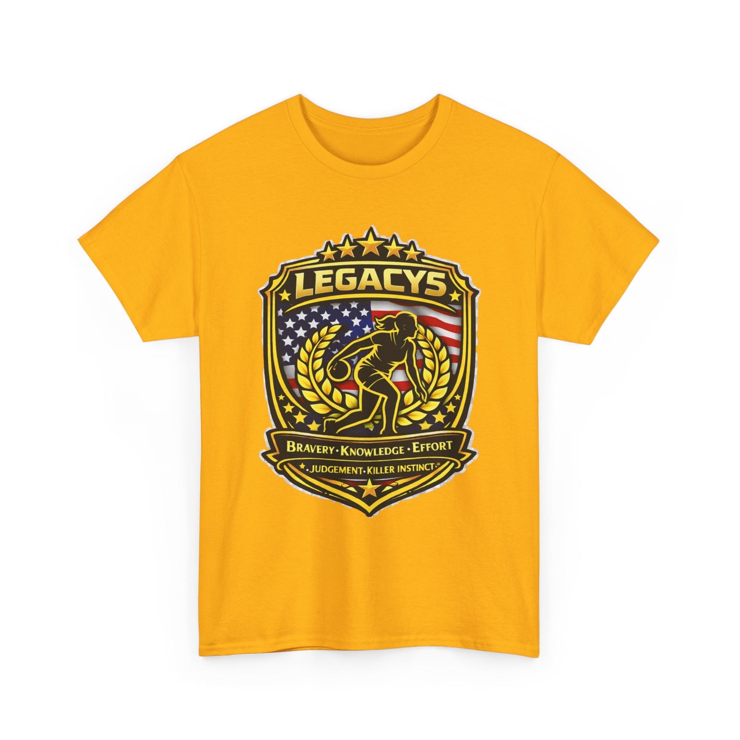 Bowling- Female Sihouette Legacy Shield T-Shirt