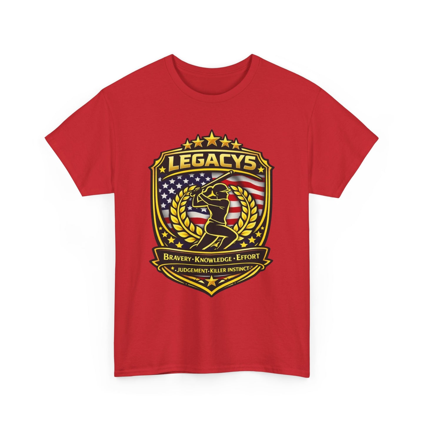 Baseball/Softball -Female Silhouette Legacy Shield T-Shirt