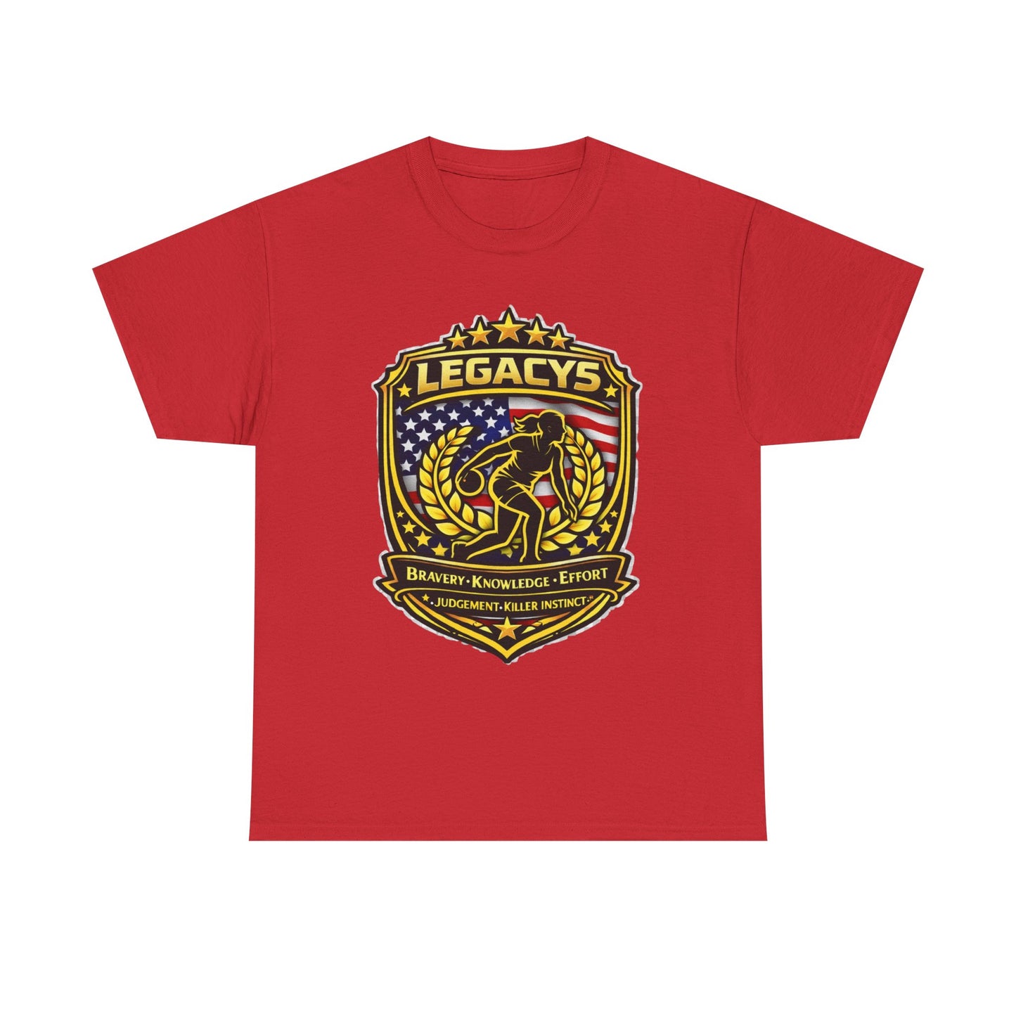 Bowling- Female Sihouette Legacy Shield T-Shirt