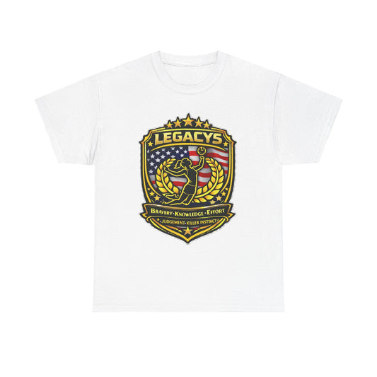 Volleyball - Female Silhouette Legacy Shield T-Shirt