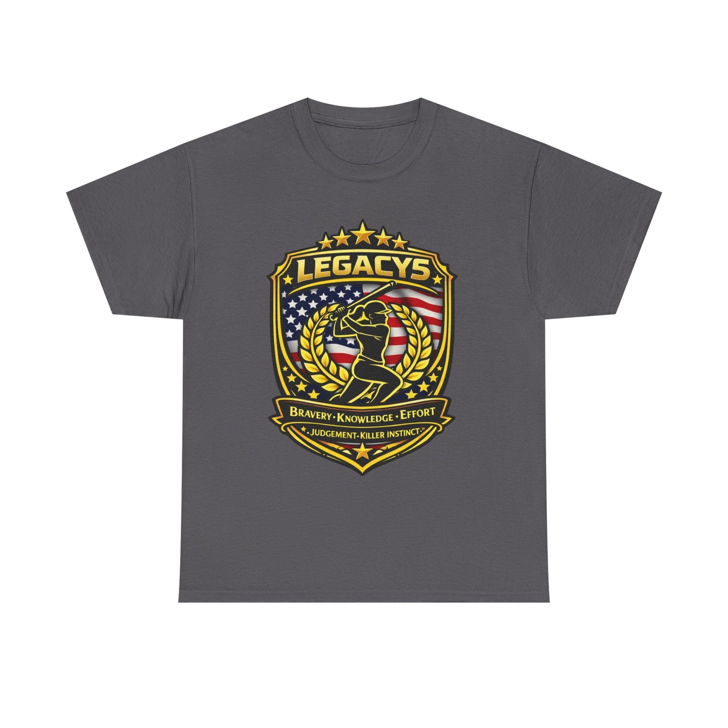 Baseball/Softball -Female Silhouette Legacy Shield T-Shirt