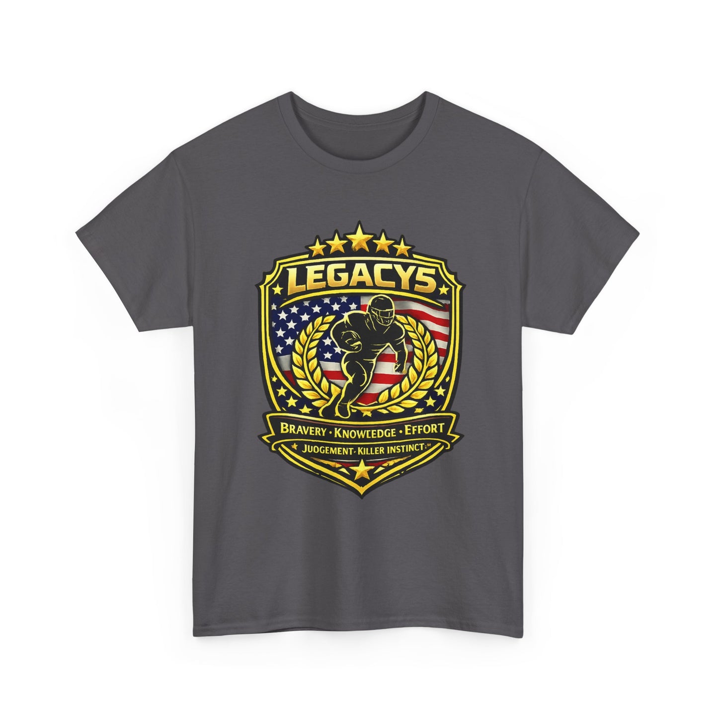 Football - Male Silhouette-Legacy Shield T-Shirt