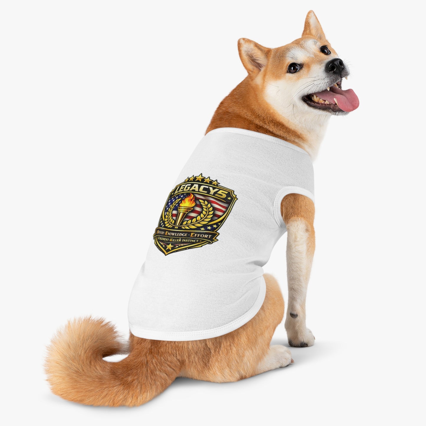 Legacy 5 Brand Crest Pet Tank Top