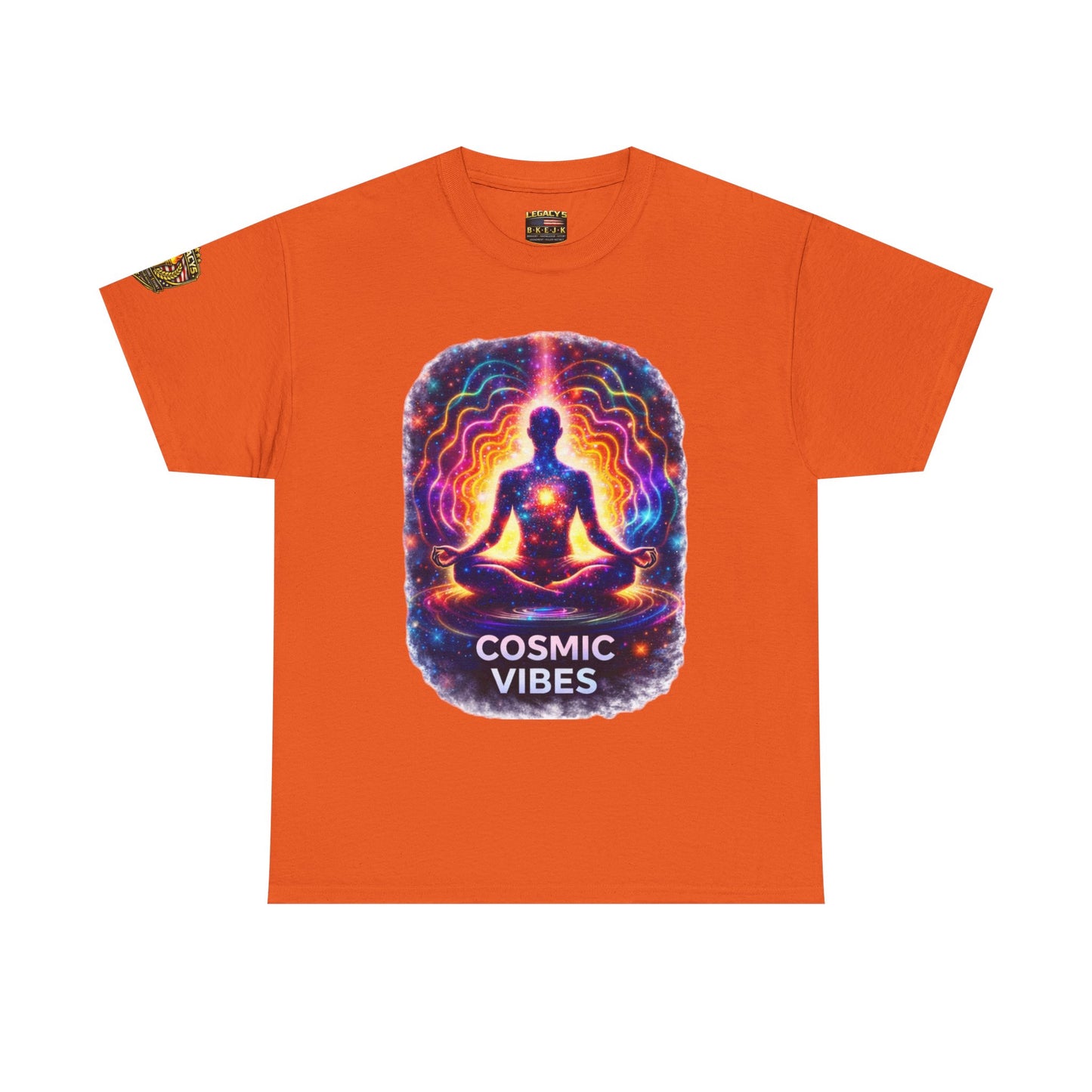 Meditating Silhouette 'Cosmic Vibes' T-shirt