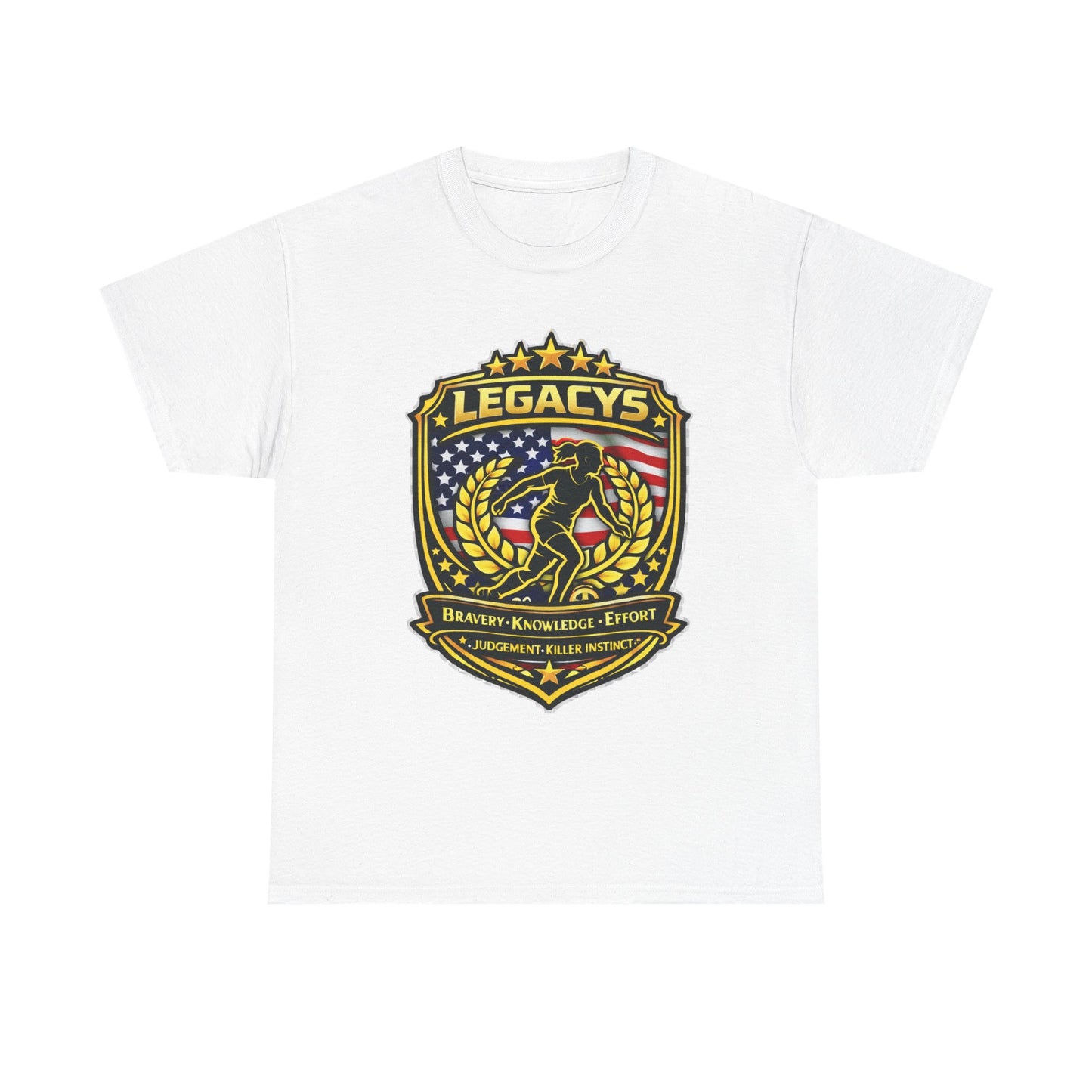 Soccer - Female Silhouette Legacy Shield T-Shirt