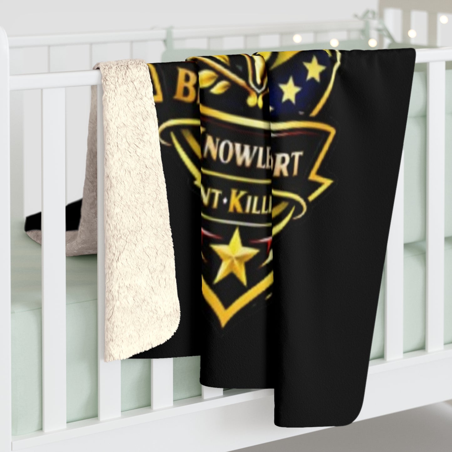 Legacy5 Torch Shield Sherpa Fleece Blanket — Patriotic Military Tribute