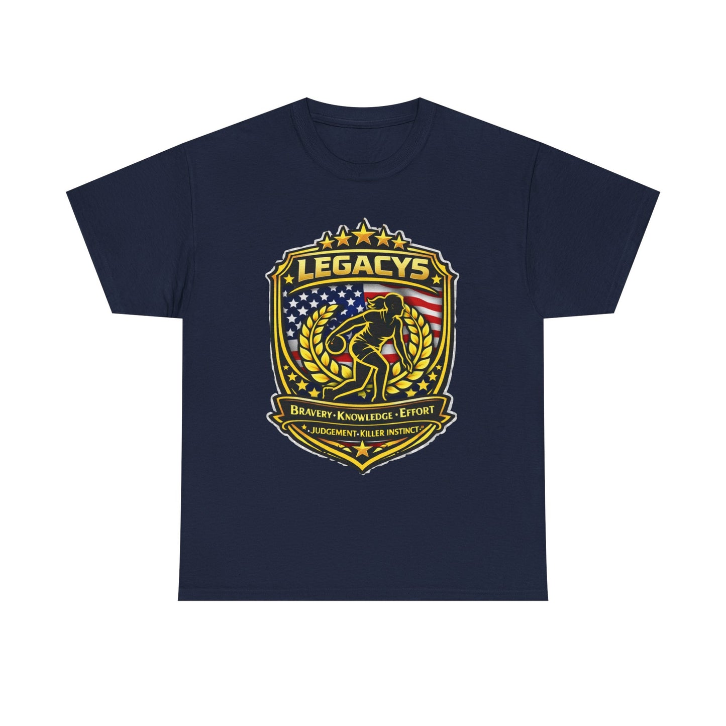 Bowling- Female Sihouette Legacy Shield T-Shirt