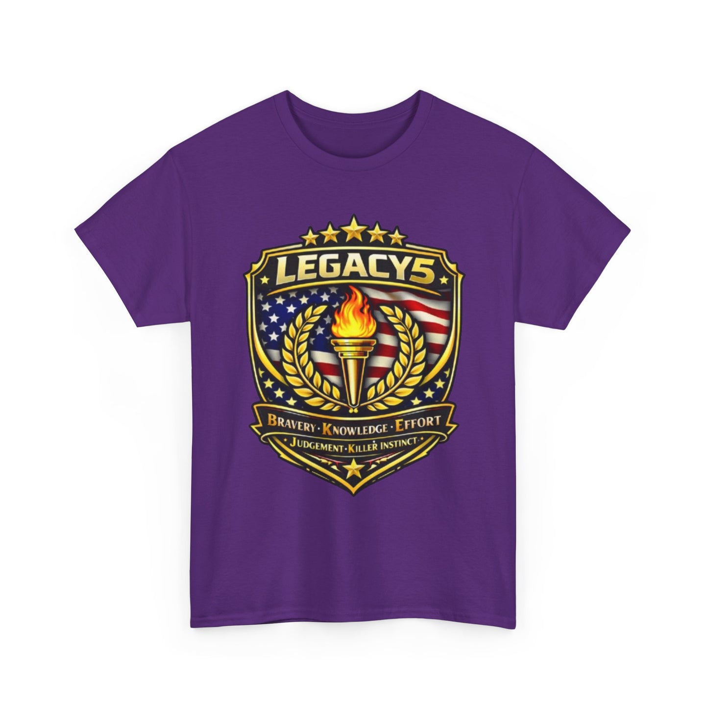 Legacy 5 Brand Crest T-Shirt - Built on Values. Worn with Purpose