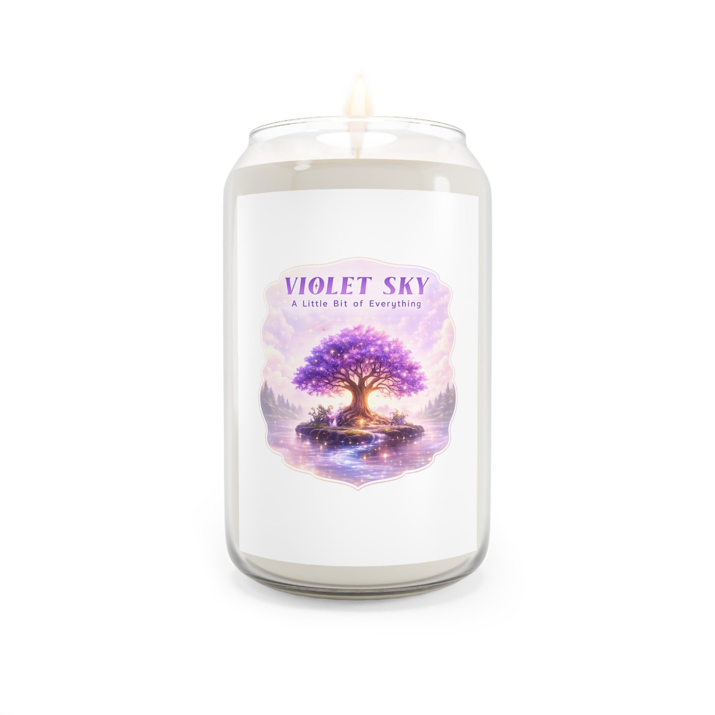 Violet Sky Soy Candle — 13.75oz Scented Jar ("A Little Bit of Everything")