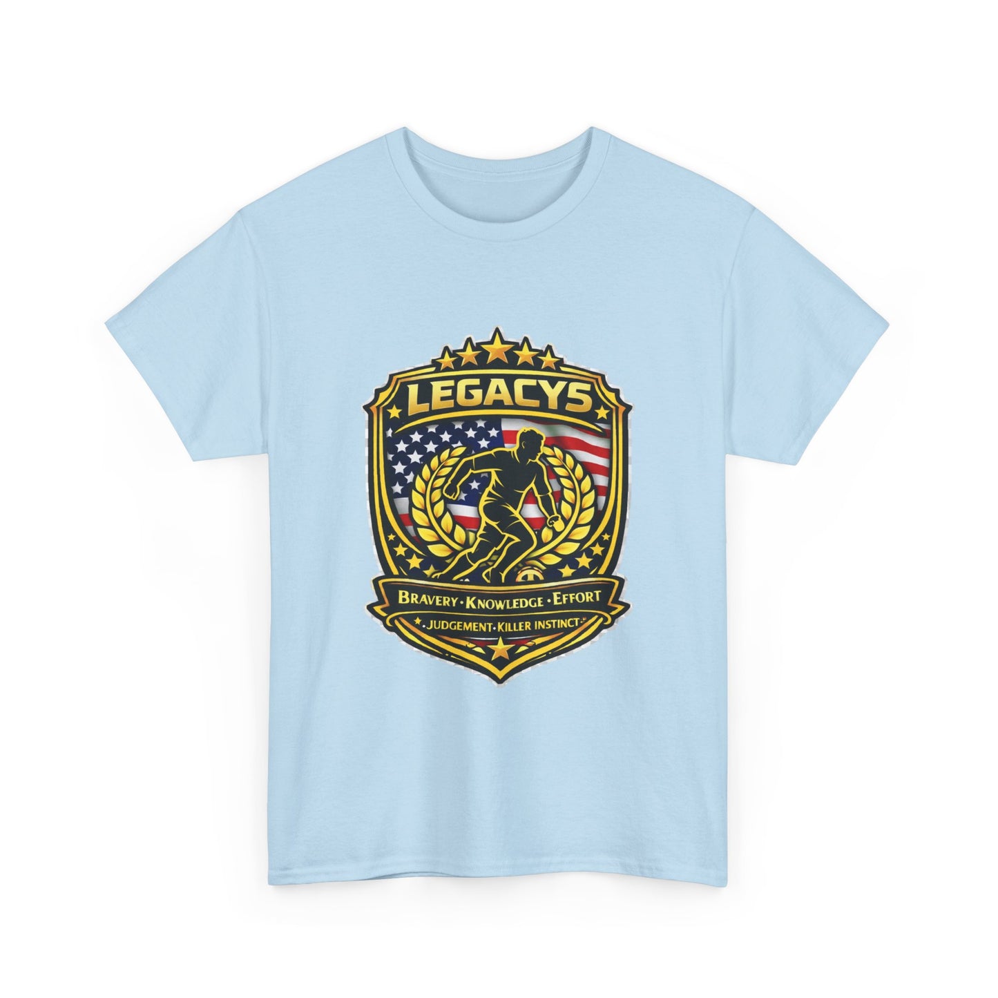 Soccer - Male Silhouette Legacy Shield T-Shirt