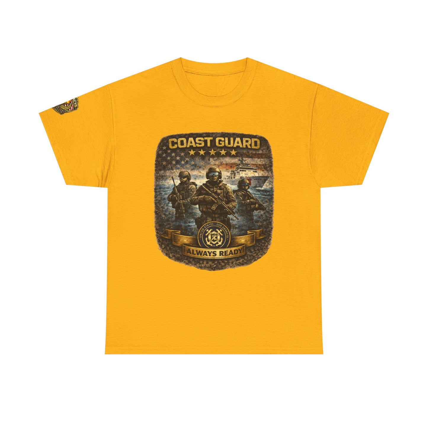 Coast Guard "Always Ready" â€“ Military Veteran Tribute Tee w/ Legacy 5 Brand Crest