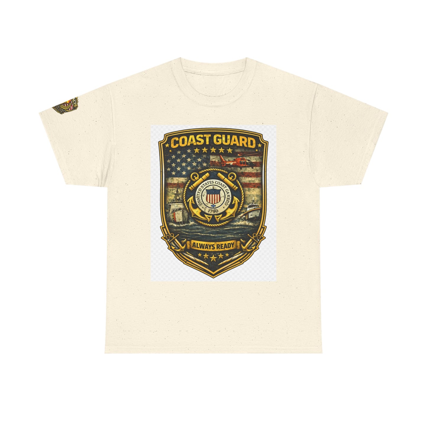 Coast Guard Shield â€” "Always Ready" Patriotic Military Tee w/ Legacy 5 Brand Crest