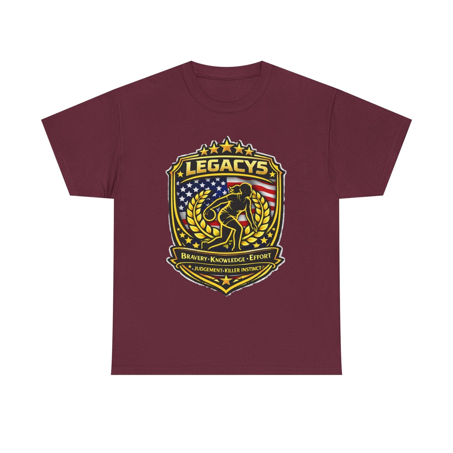 Bowling- Female Sihouette Legacy Shield T-Shirt