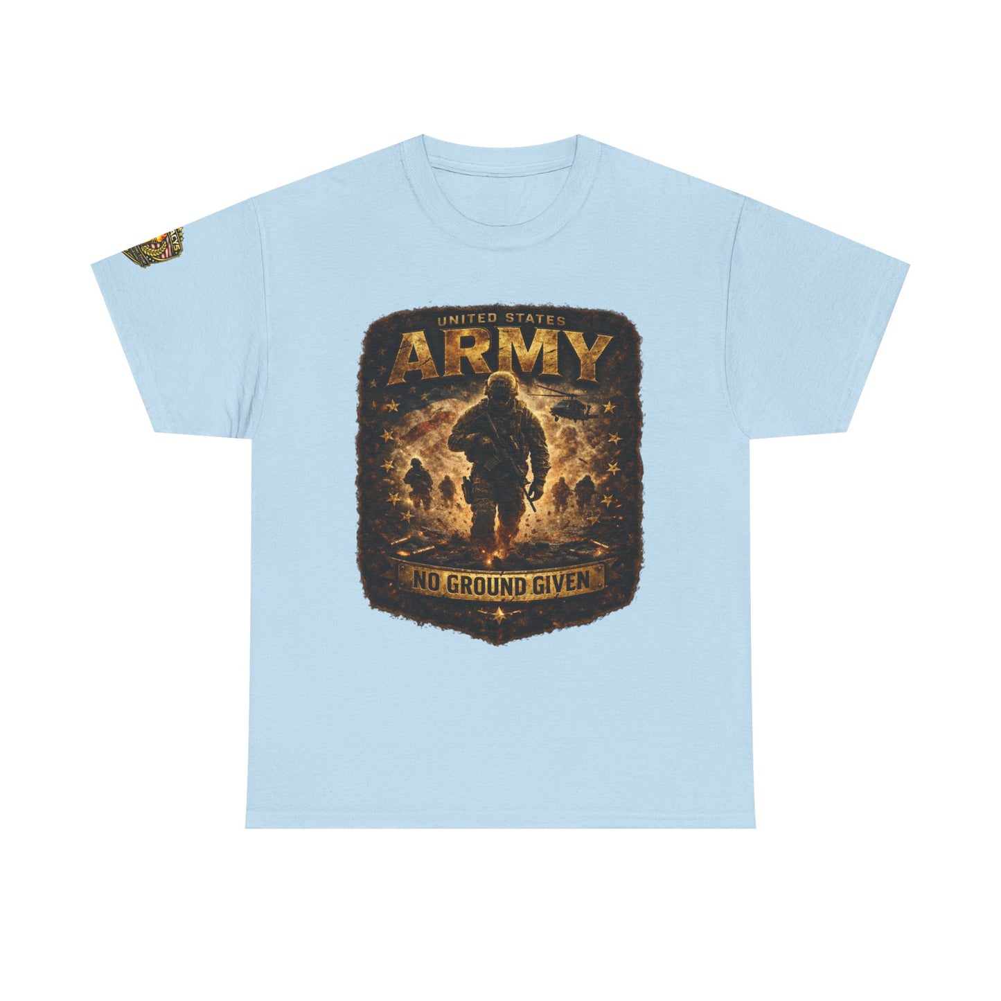 Army â€” "No Ground Given" Military Graphic Tee w/ Legacy 5 Brand Crest
