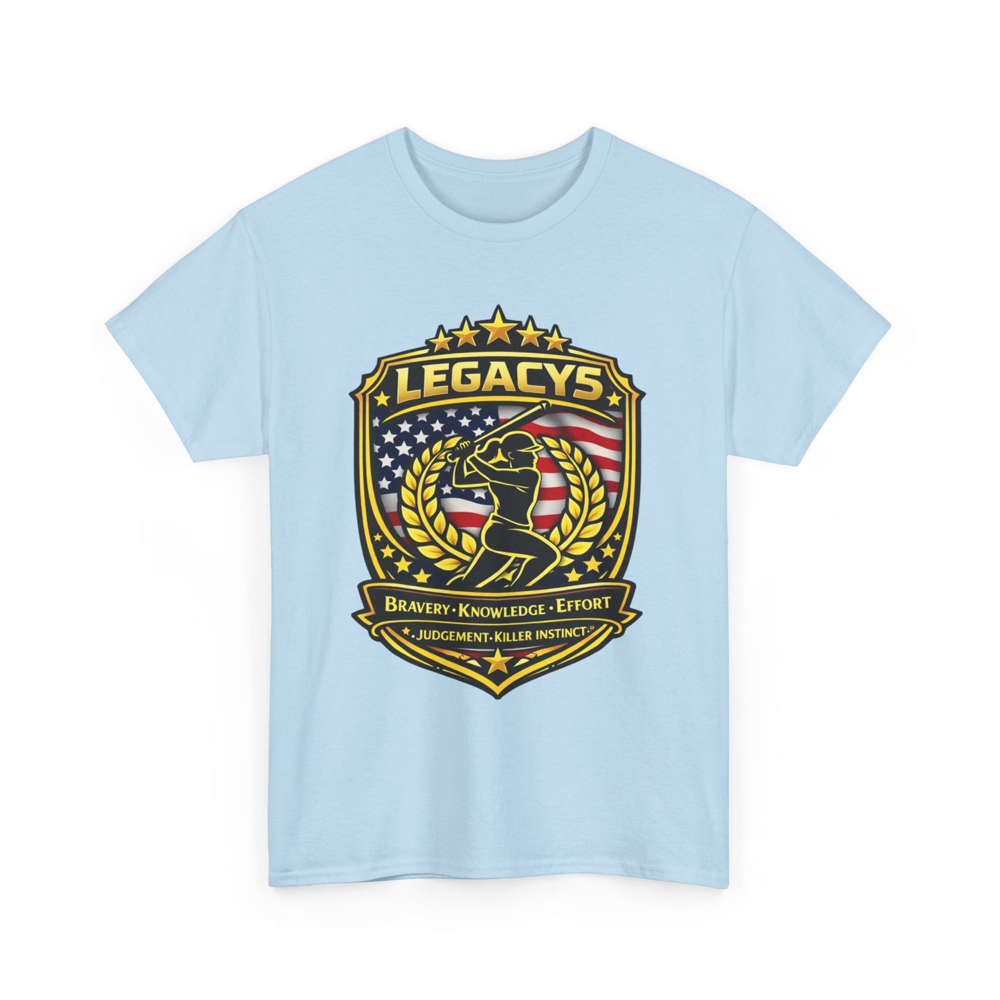 Baseball/Softball -Female Silhouette Legacy Shield T-Shirt