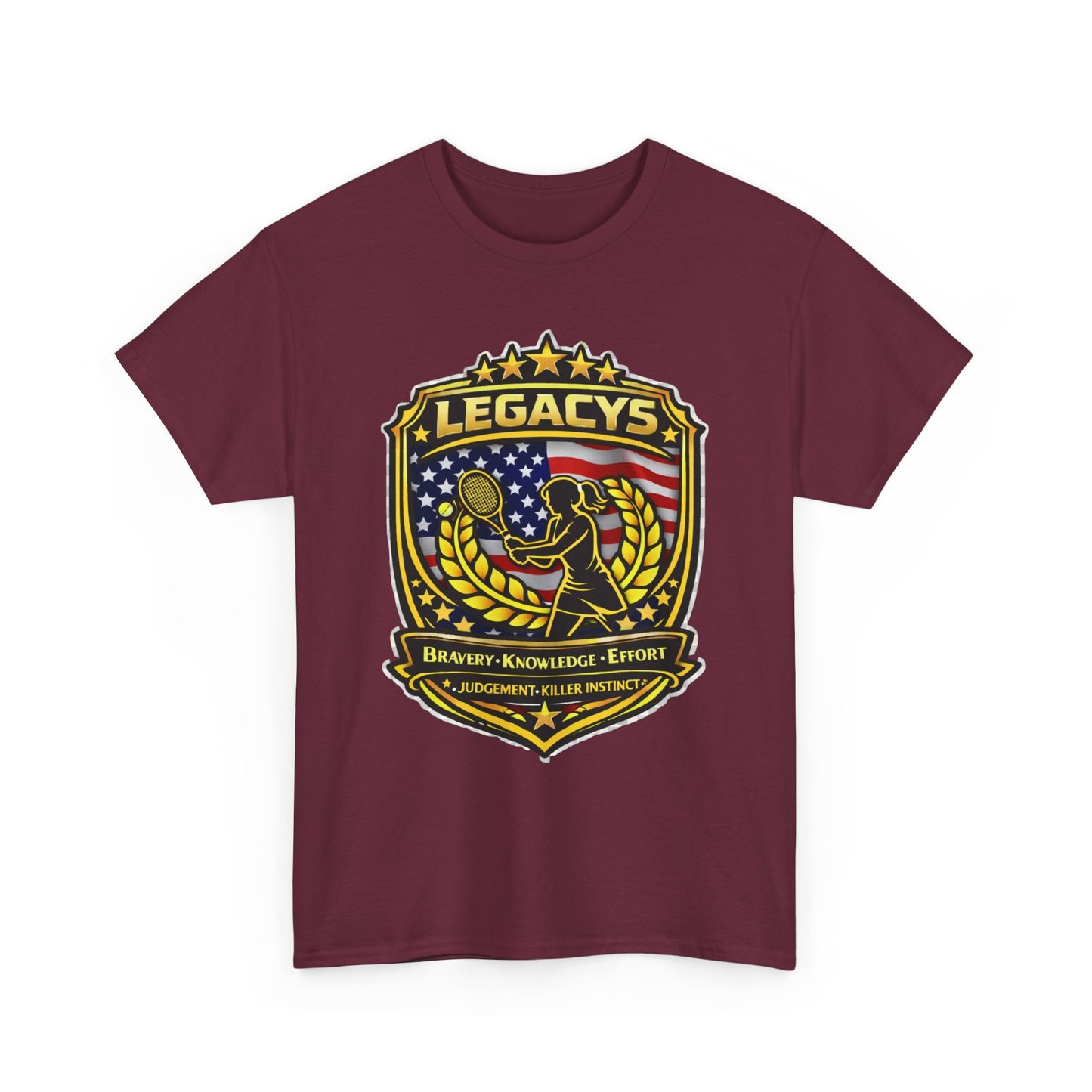 Legacy 5 Shield T-Shirt - Tennis - Female Silhouette