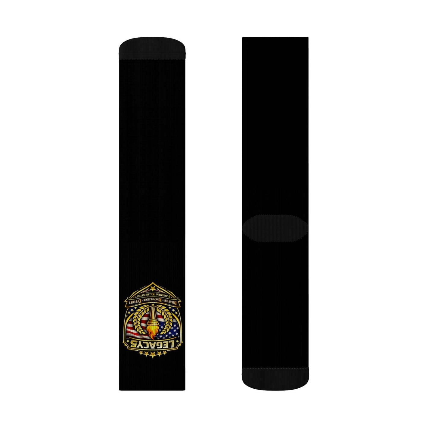 Copy of Embroidered Crest Sublimation Socks — Vintage Heraldic Badge Crew Socks