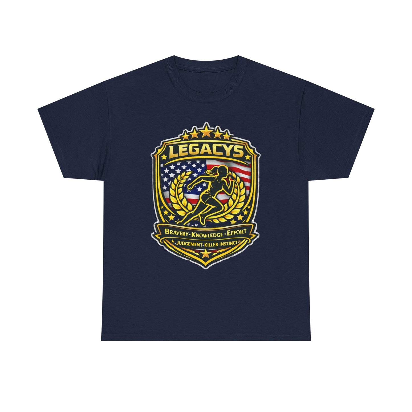 Cross Country/ Track - Female Silhouette Legacy Shield T-Shirt