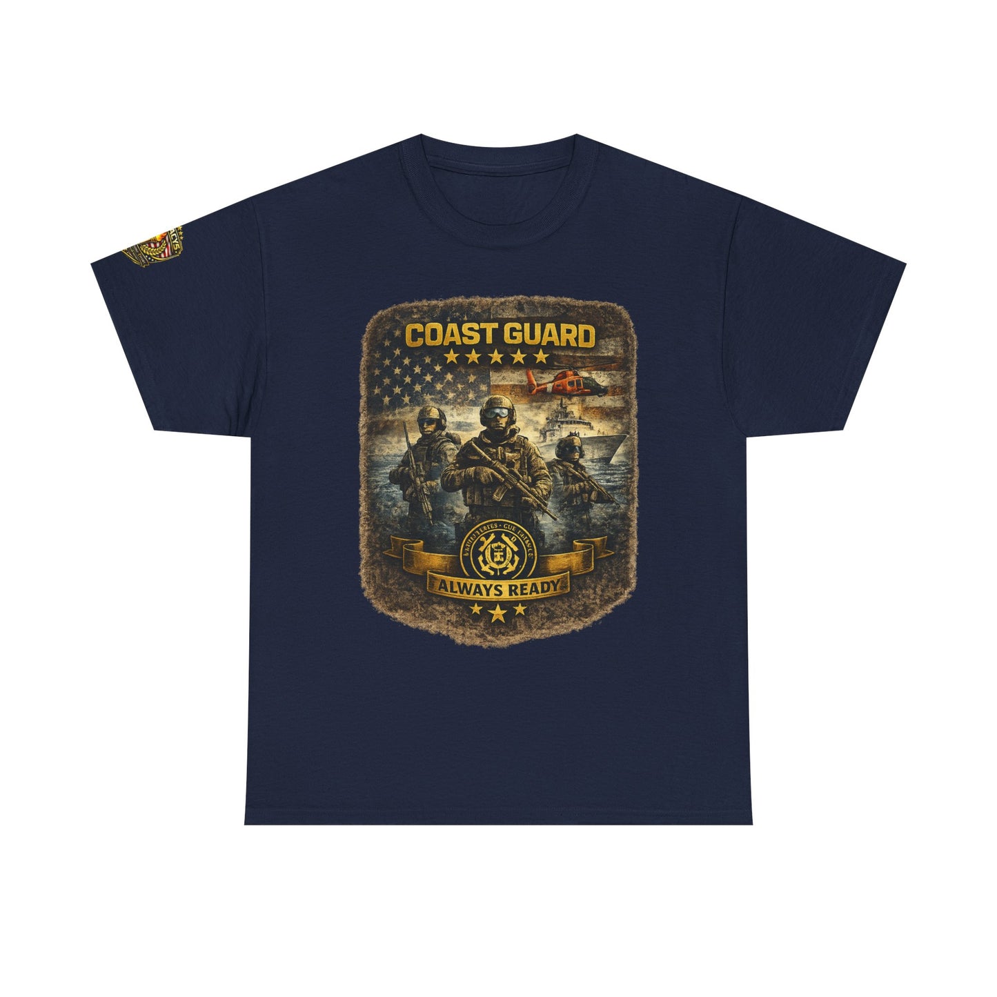 Coast Guard Helicopter 'Always Ready' Graphic Tee w/ Legacy 5 Brand Crest