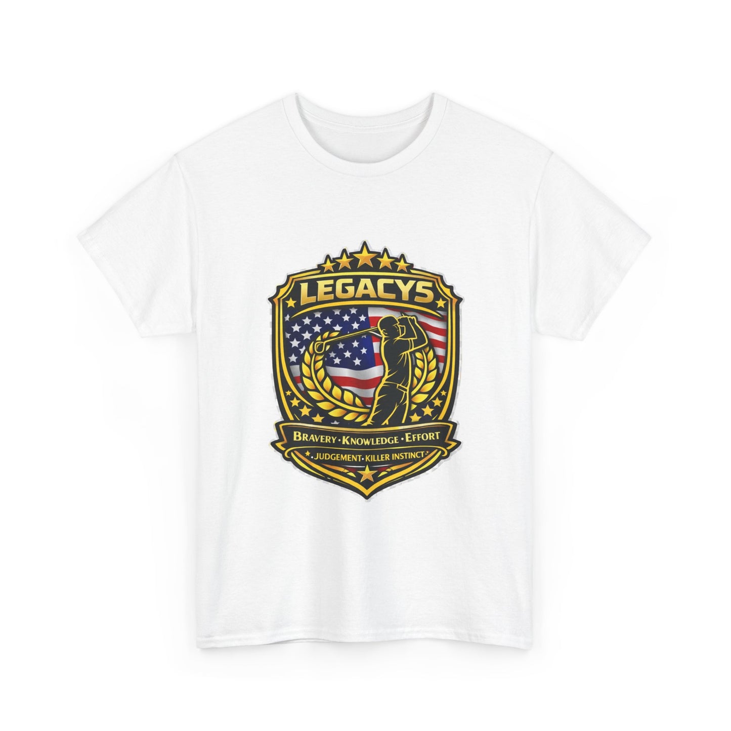 Golf - Male Silhouette Legacy Shield T-Shirt