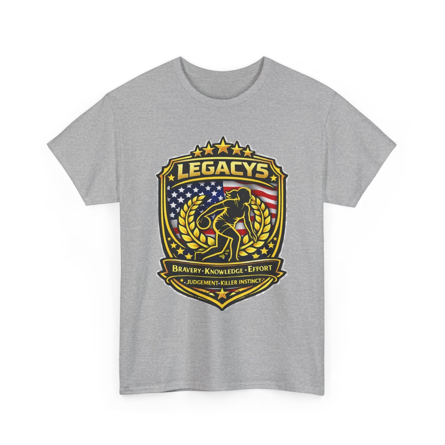 Bowling- Female Sihouette Legacy Shield T-Shirt