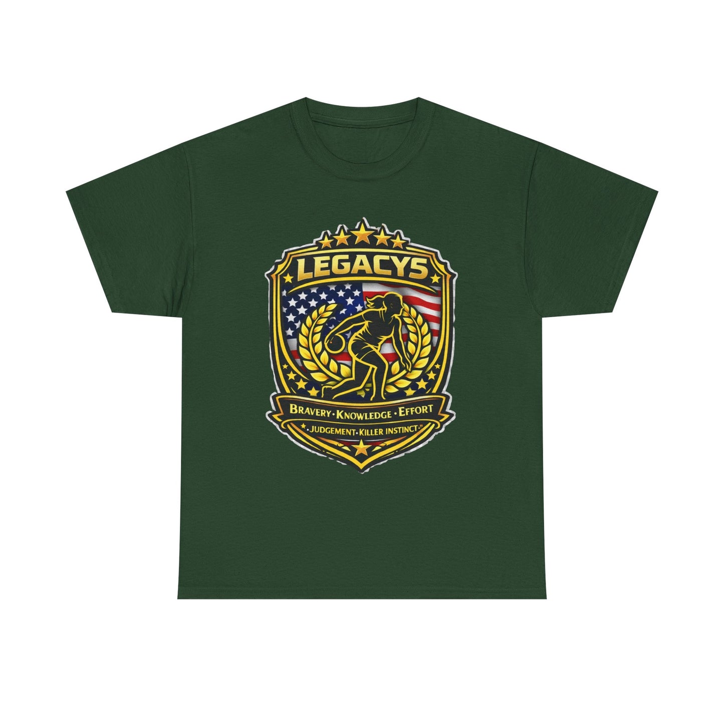 Bowling- Female Sihouette Legacy Shield T-Shirt
