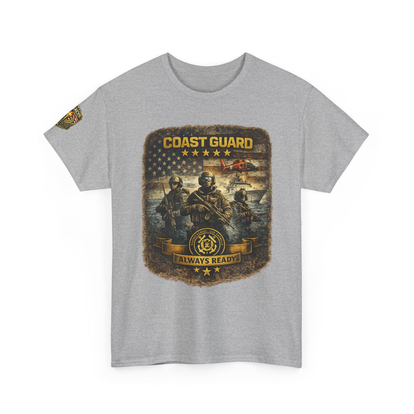 Coast Guard Helicopter 'Always Ready' Graphic Tee w/ Legacy 5 Brand Crest
