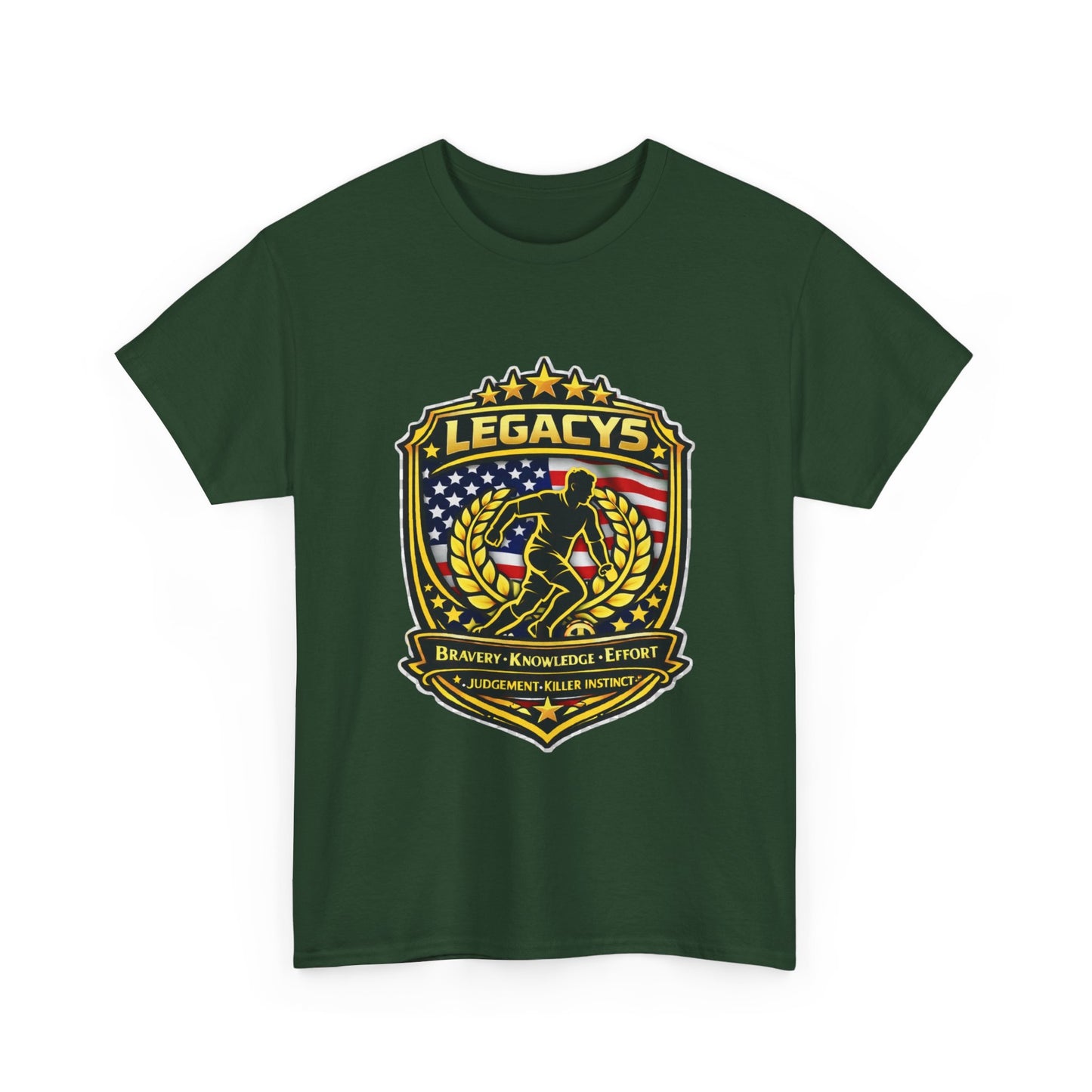 Soccer - Male Silhouette Legacy Shield T-Shirt