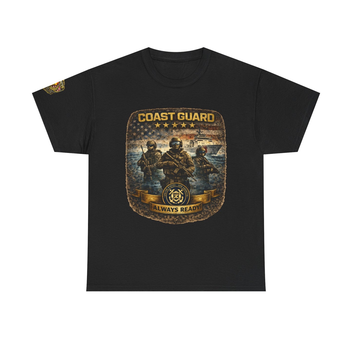 Coast Guard "Always Ready" â€” Military Tribute Tee w/ Legacy 5 Brand Crest