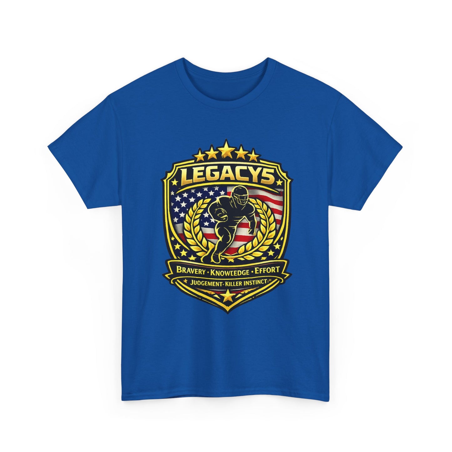 Football - Male Silhouette-Legacy Shield T-Shirt