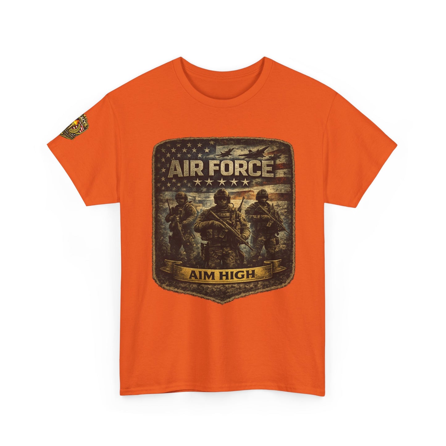 Air Force 'Aim High' Military Tee w/ Legacy 5 Brand Crest