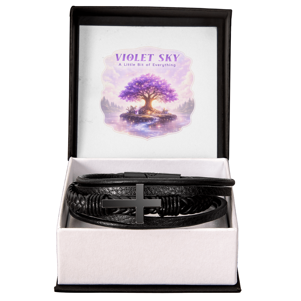 Mens Cross Bracelet