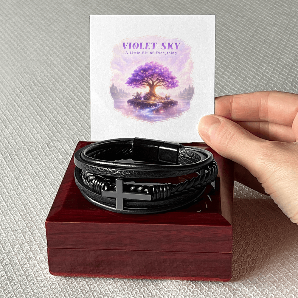 Mens Cross Bracelet