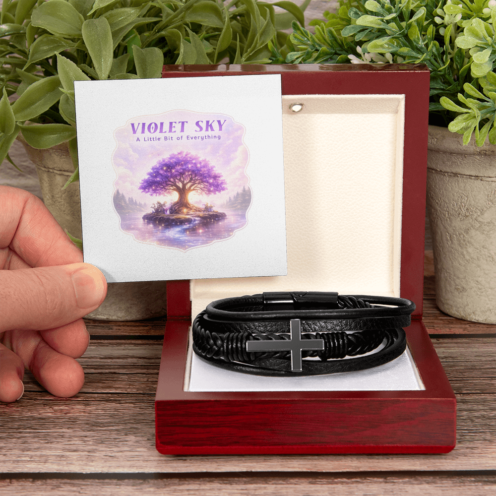 Mens Cross Bracelet