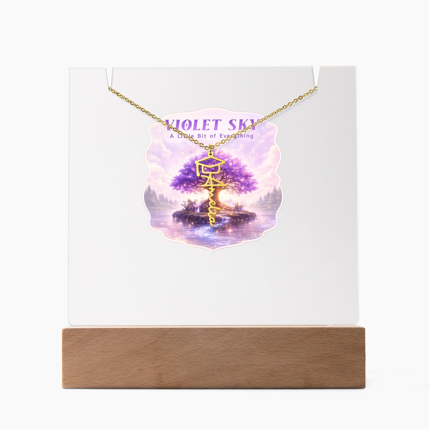 Forever Proud Graduation Bundle – Personalized Acrylic & Name Necklace