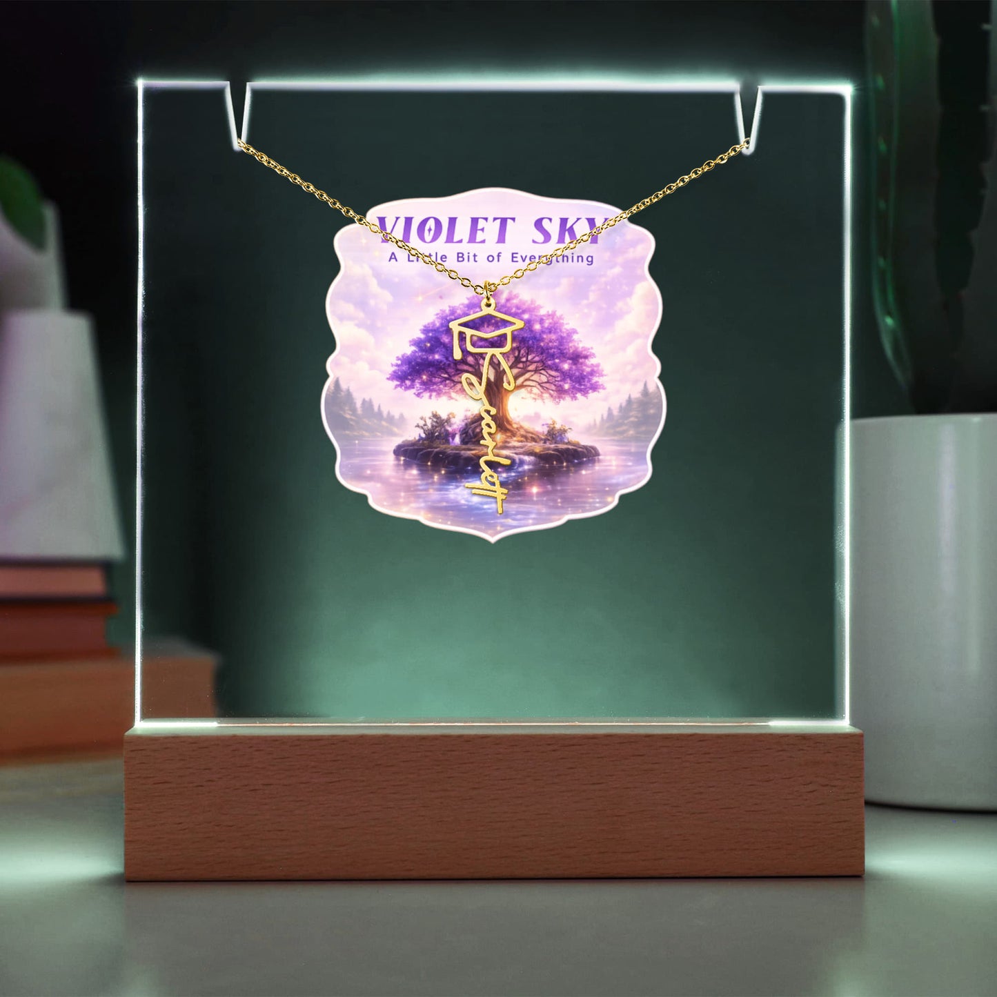 Forever Proud Graduation Bundle – Personalized Acrylic & Name Necklace